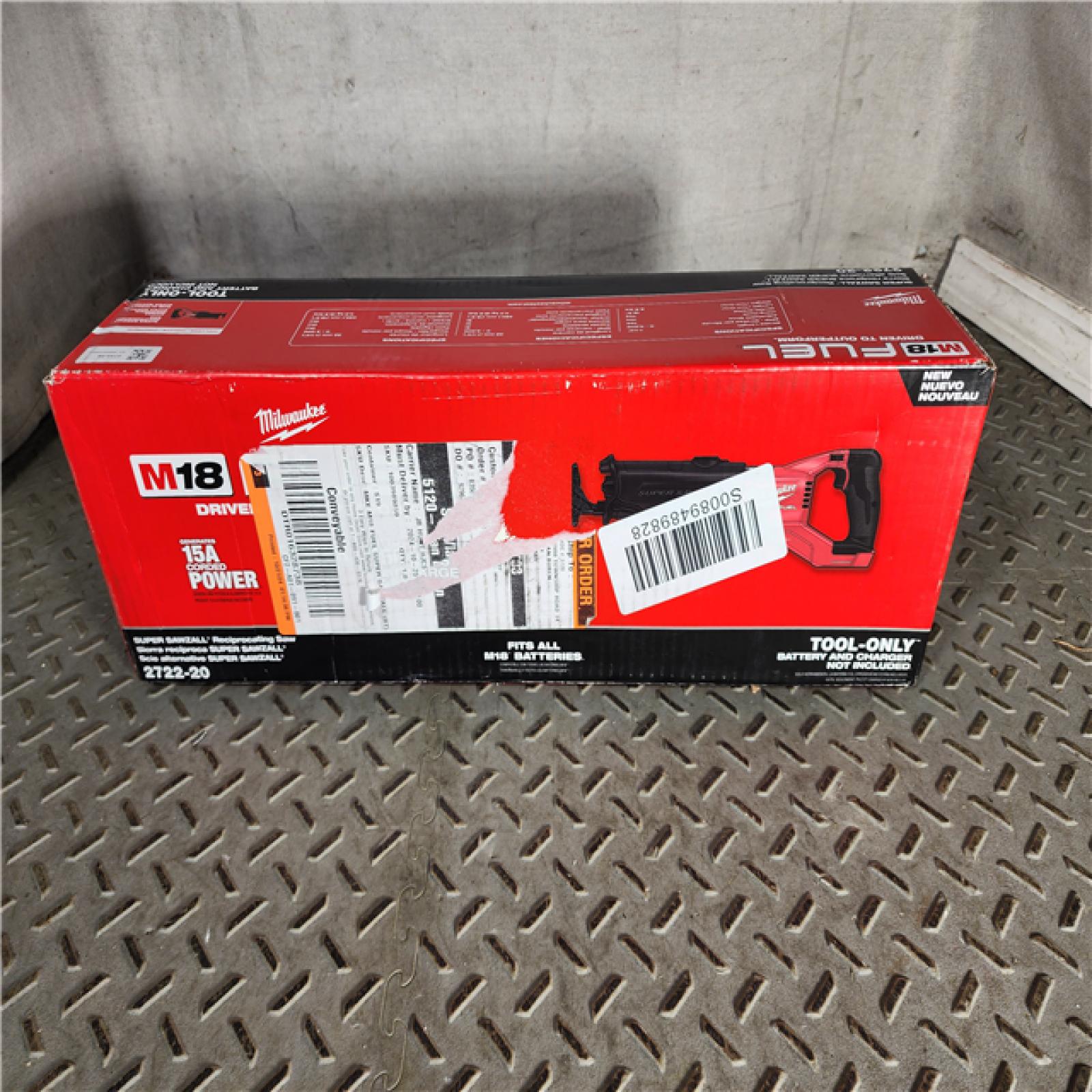 HOUSTON LOCATION - AS-IS Milwaukee M18 Fuel 18V Brushless Super Sawzall Reciprocating Saw 2722-20 (Bare Tool)