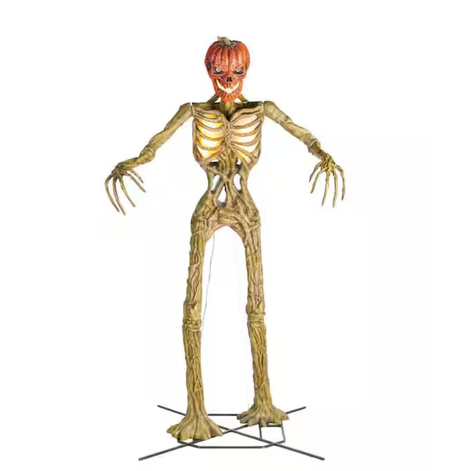 DALLAS LOCATION - Home Accents Holiday 12 ft. Inferno Pumpkin Skeleton