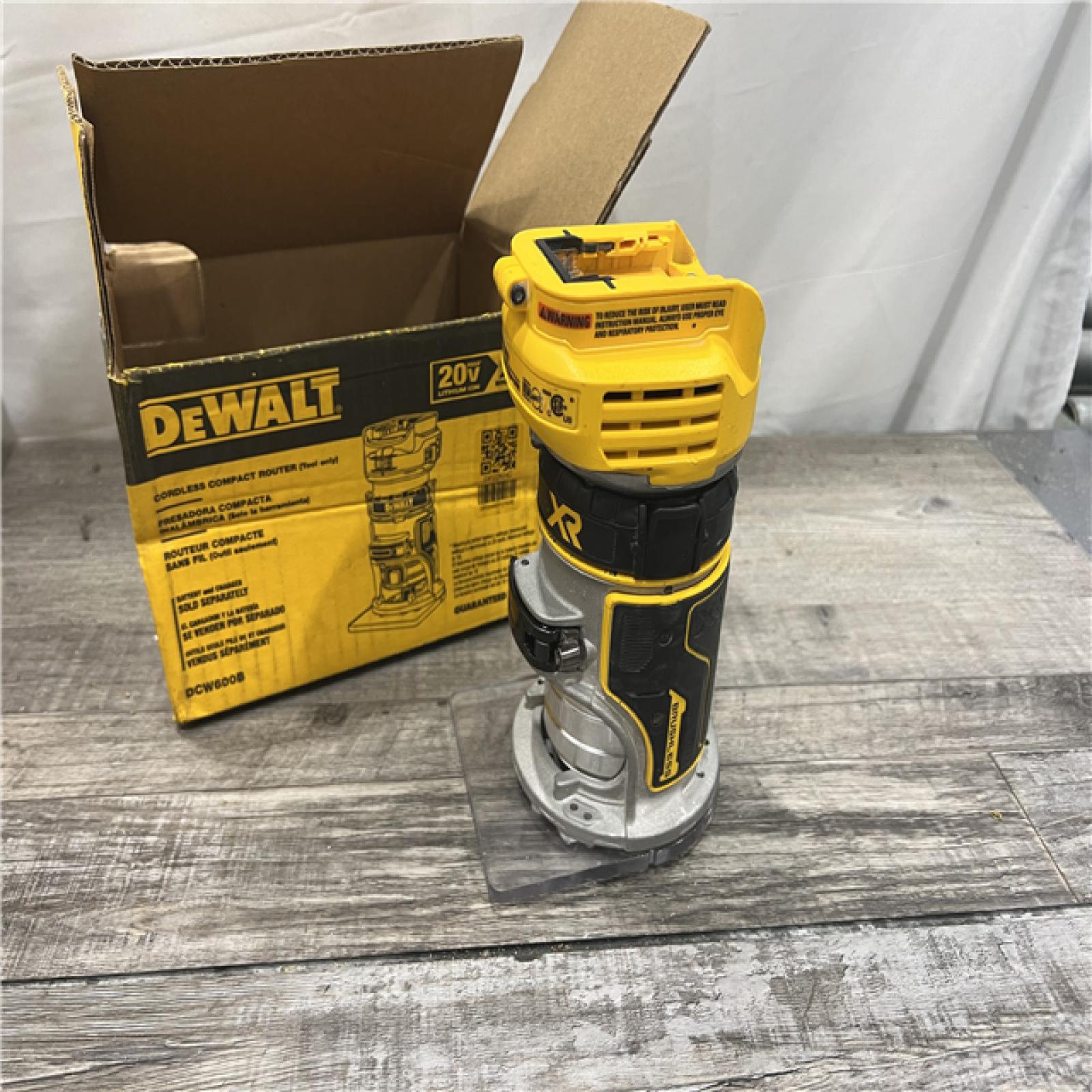 AS-IS Dewalt 20V MAX XR Brushless Cordless Compact Router (Tool Only)