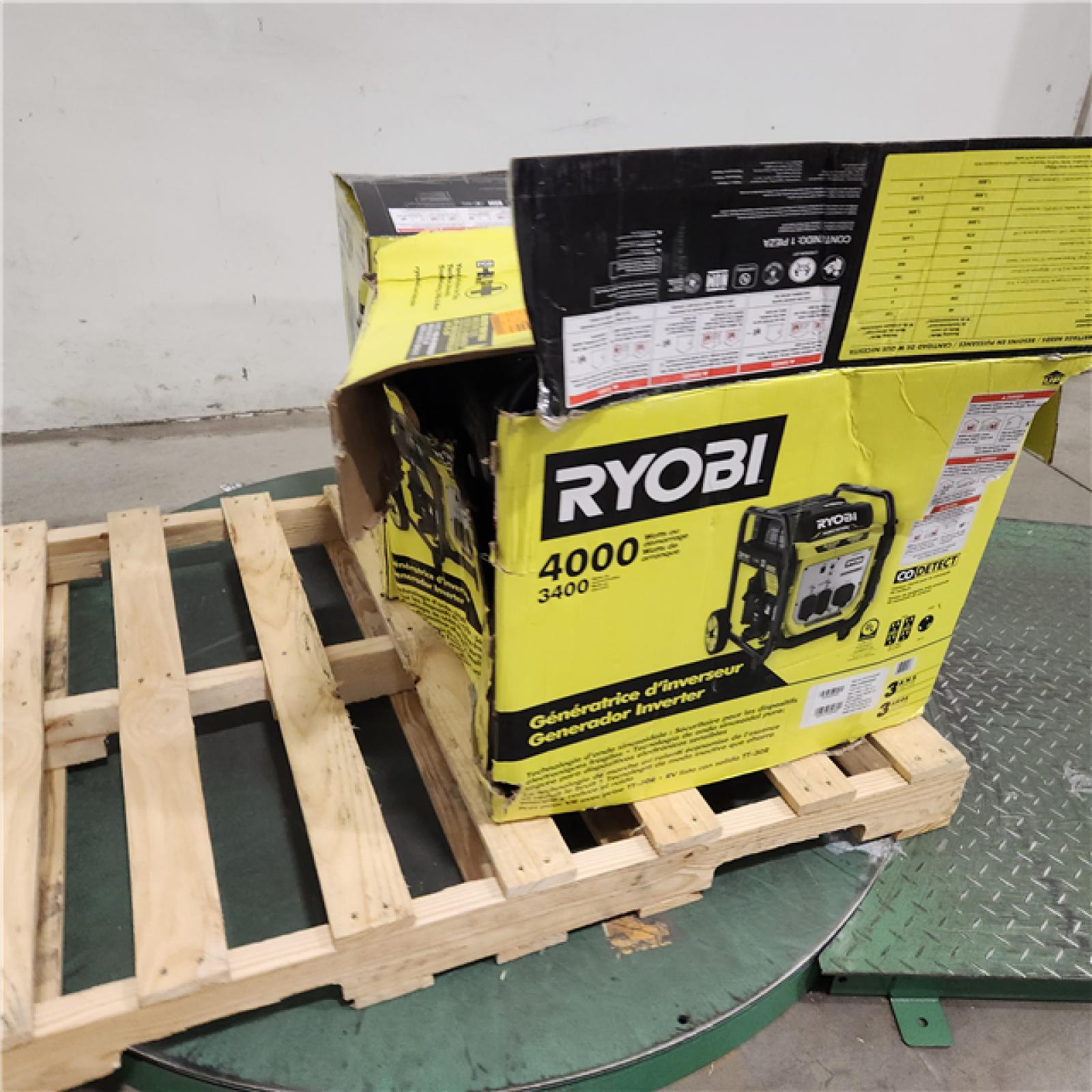 Dallas Location - As-Is RYOBI 4000-Watt Gasoline Powered Digital Inverter Generator(Lot Of 2)