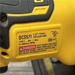 AS-IS DEWALT ATOMIC 20V MAX Cordless Brushless 4-1/2 in. Circular Saw (Tool Only)