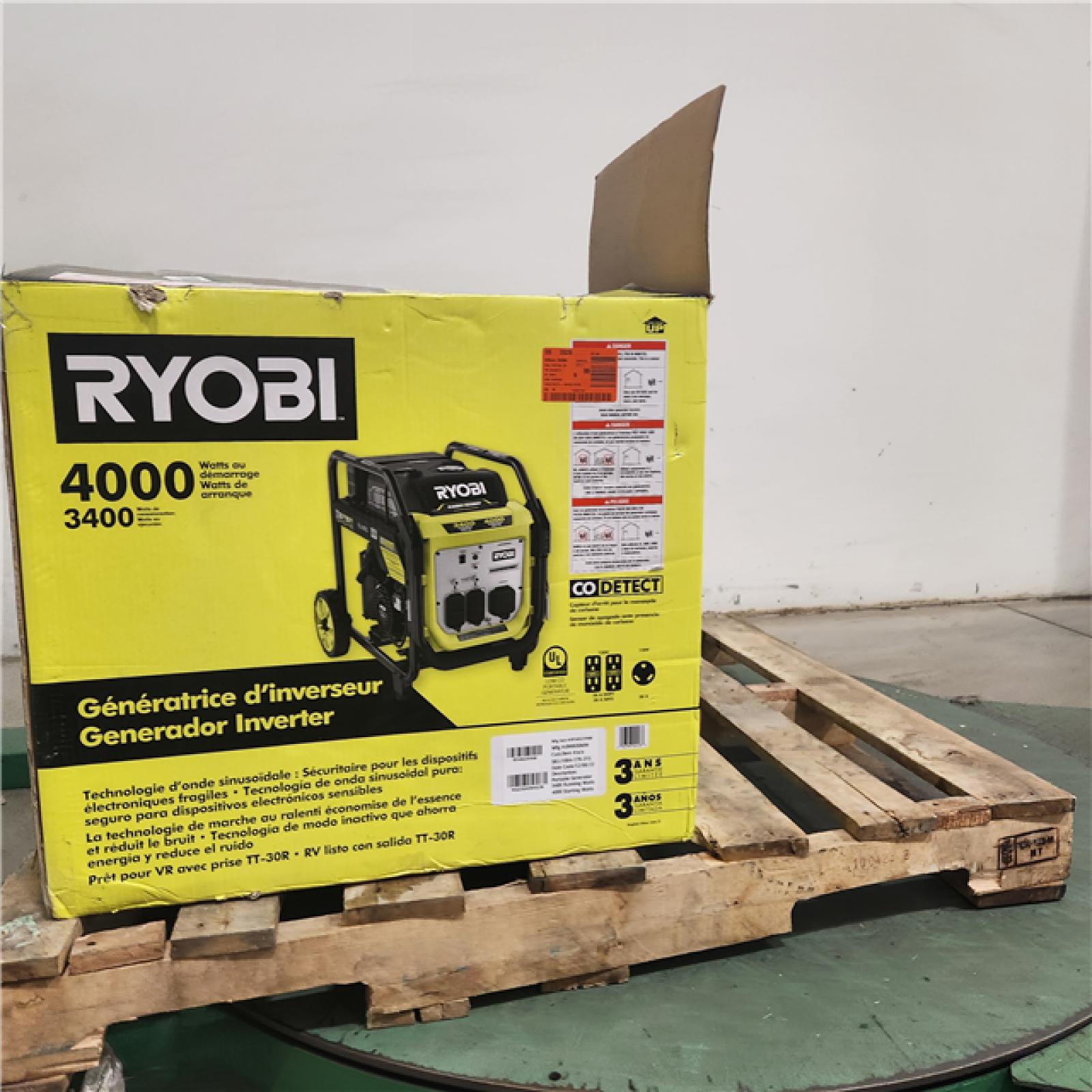 Dallas Location - As-Is RYOBI 4000-Watt Inverter Generator (Lot Of 2)