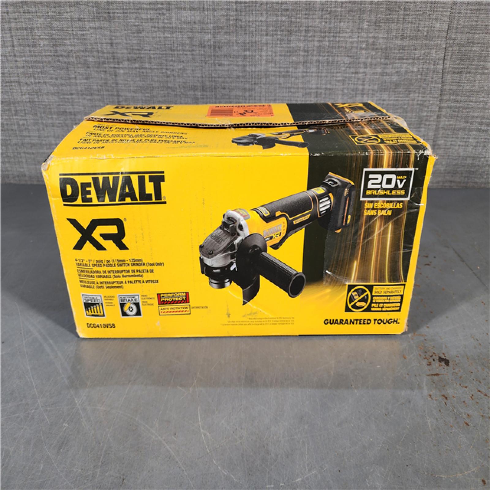 HOUSTON LOCATION - AS-IS 20V XR Cordless 4-1/2. in. to 5 in. Variable Speed Angle Grinder (Tool Only)