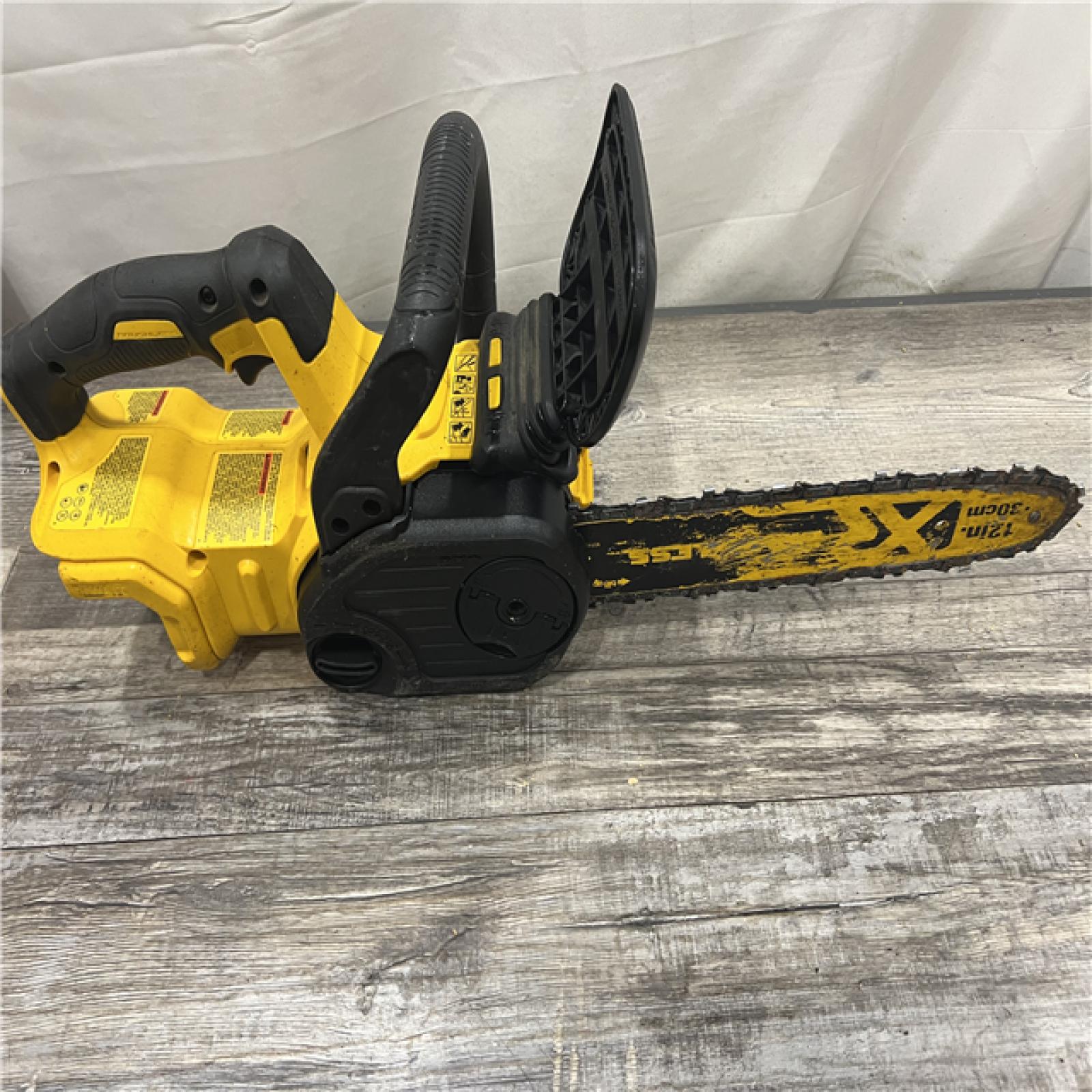 AS-IS DEWALT 20V MAX 12in. Brushless Cordless Battery Powered Chainsaw (Tool Only)