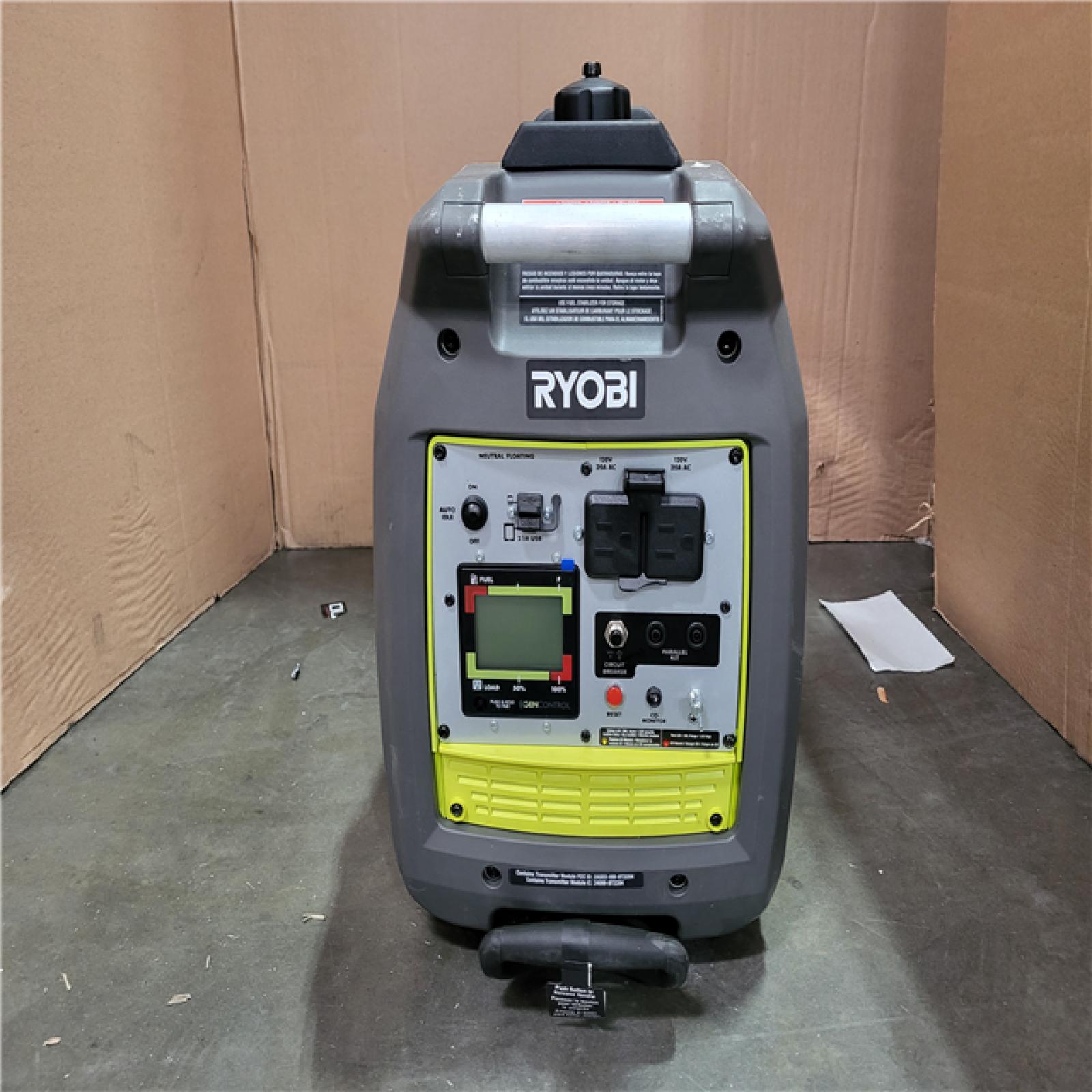 CALIFORNIA AS-IS RYOBI 2300 STARTING WATTS 1800 RUNNING WATTS EASY START GENERATOR