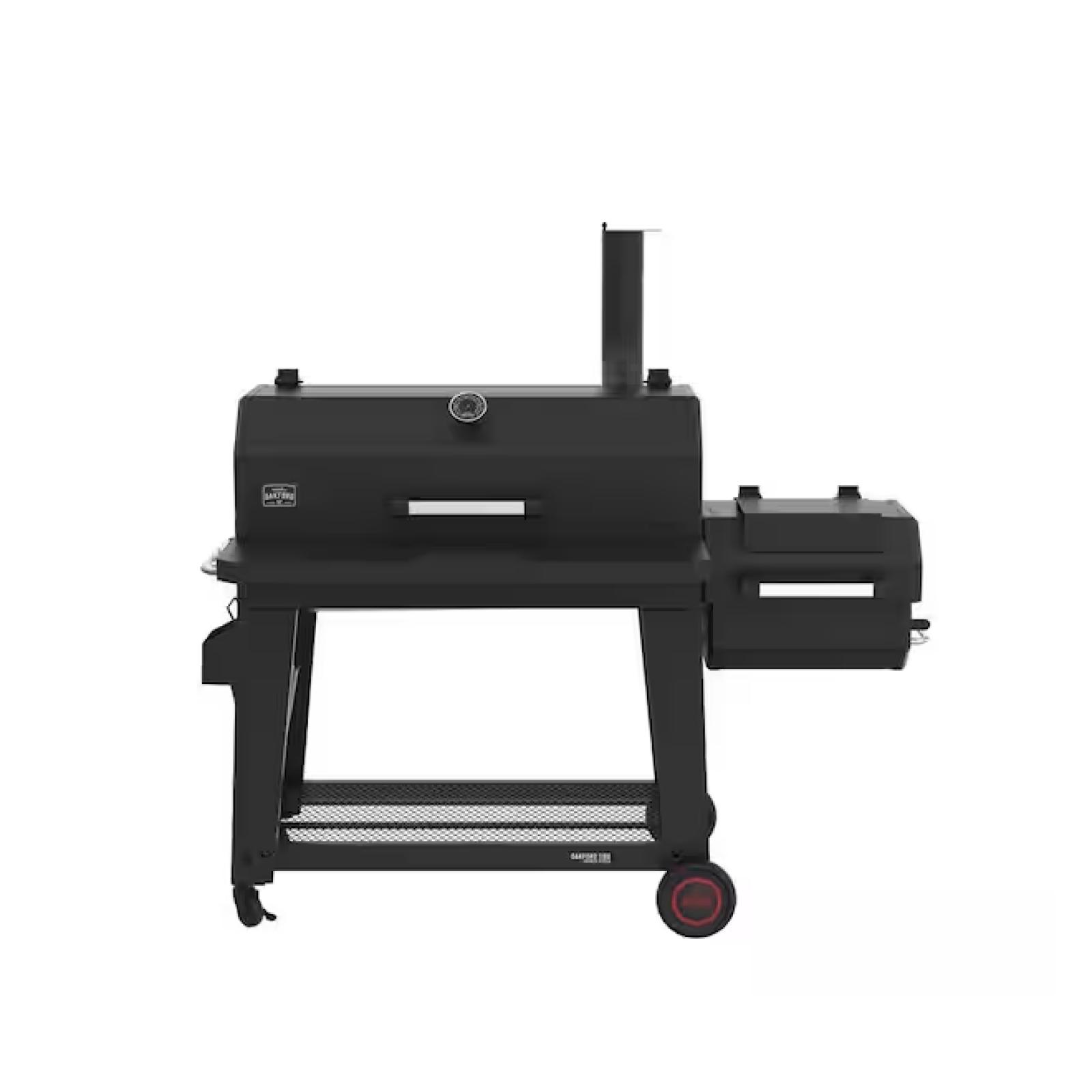 DALLAS LOCATION - Nexgrill Oakford 1150 Reverse Flow Offset Smoker Charcoal Grill in Black