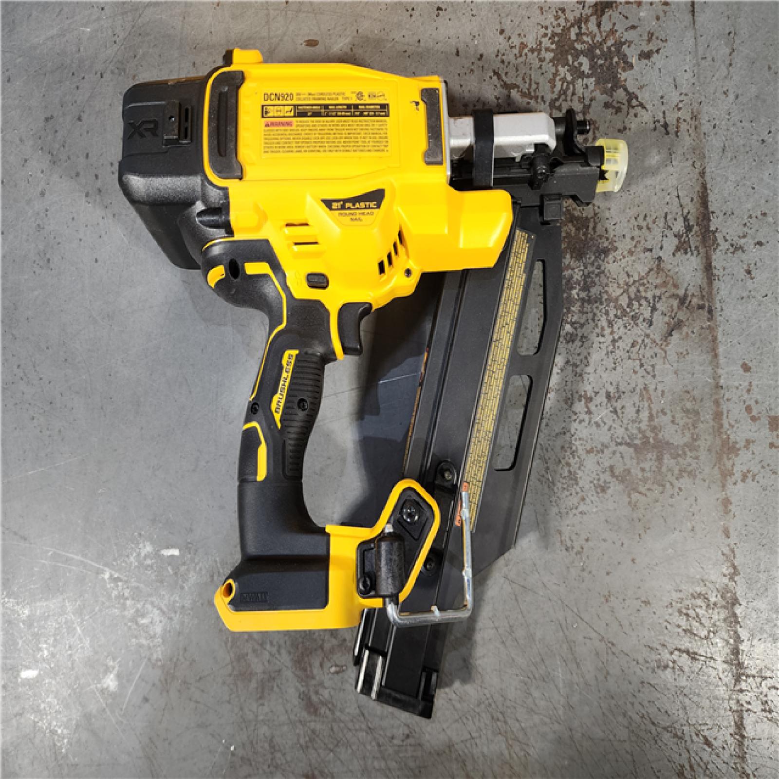 HOUSTON LOCATION - AS-IS (APPEARS LIKE NEW) DEWALT 20-Volt 21Â° Cordless Framing Nailer (Tool-Only)