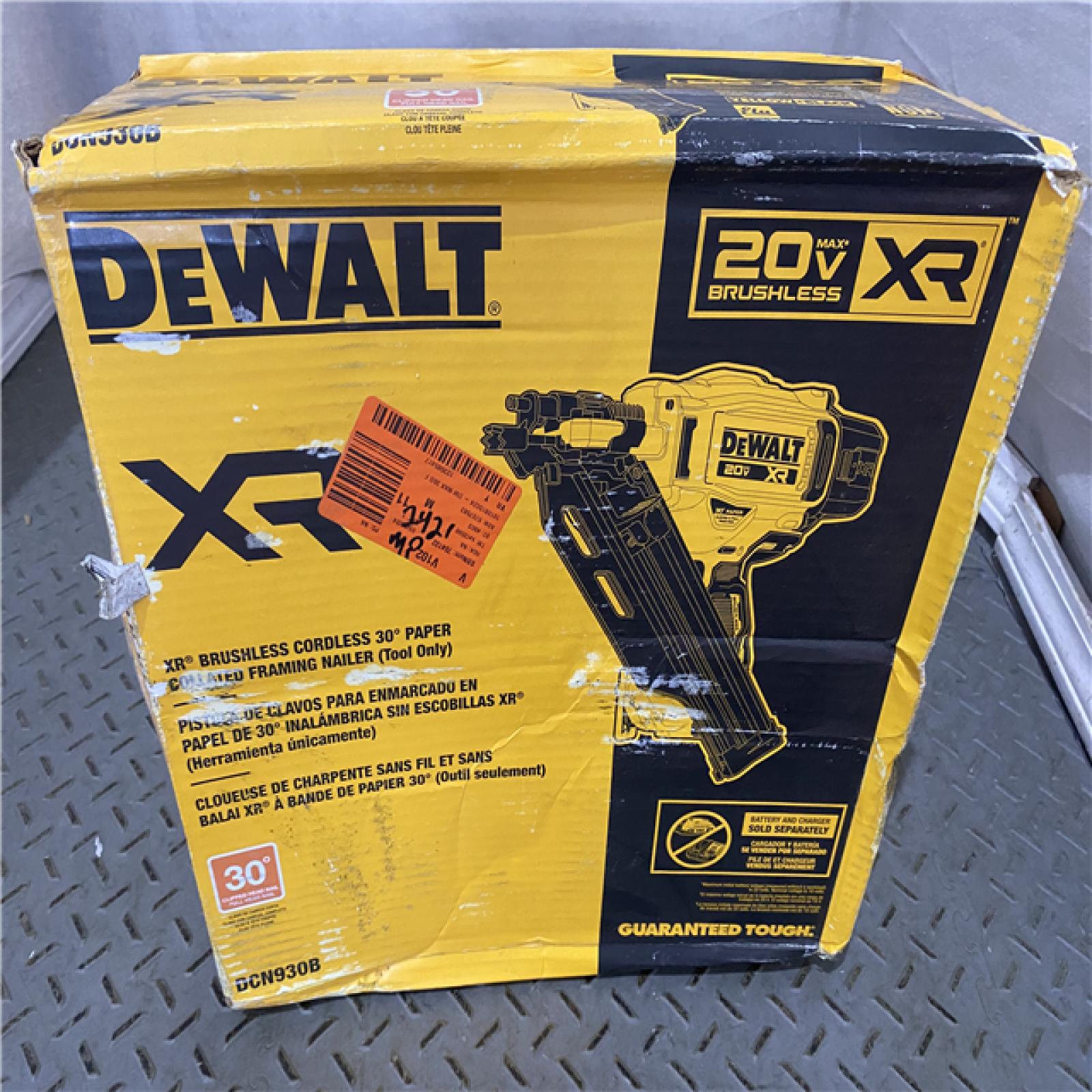 Houston location AS-IS DEWALT 20-Volt 30Â° Cordless Framing Nailer (Tool-Only)