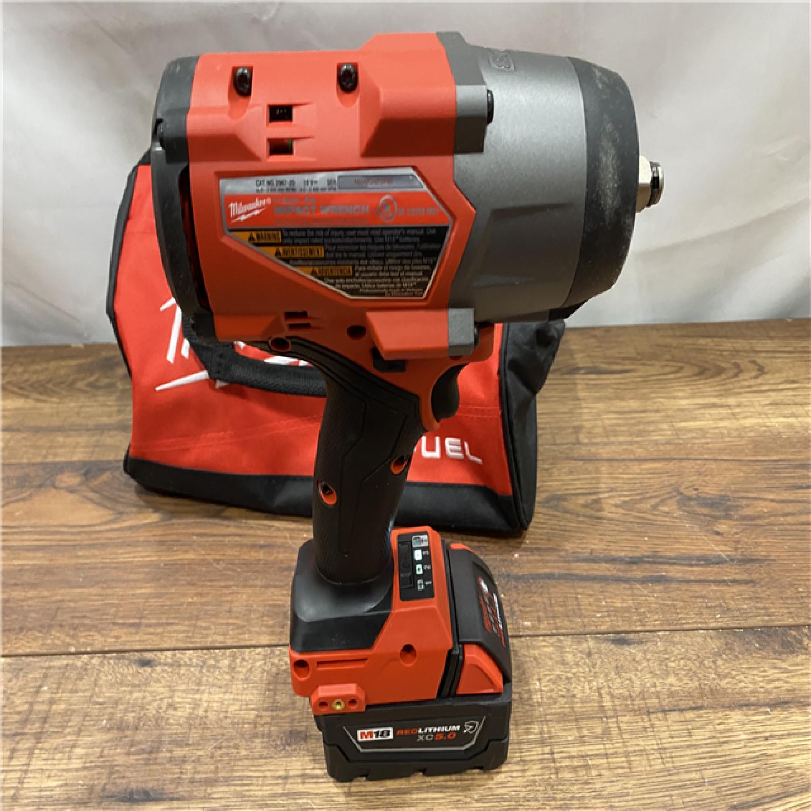 AS IS Milwaukee M18 1/2 in. Cordless Brushless High Torque Impact Wrench Kit (Battery & Charger)