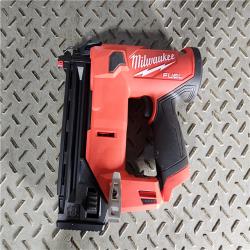 HOUSTON LOCATION - AS-IS M12 FUEL 12-Volt Lithium-Ion Brushless Cordless 18-Guage Compact Brad Nailer (Tool Only)