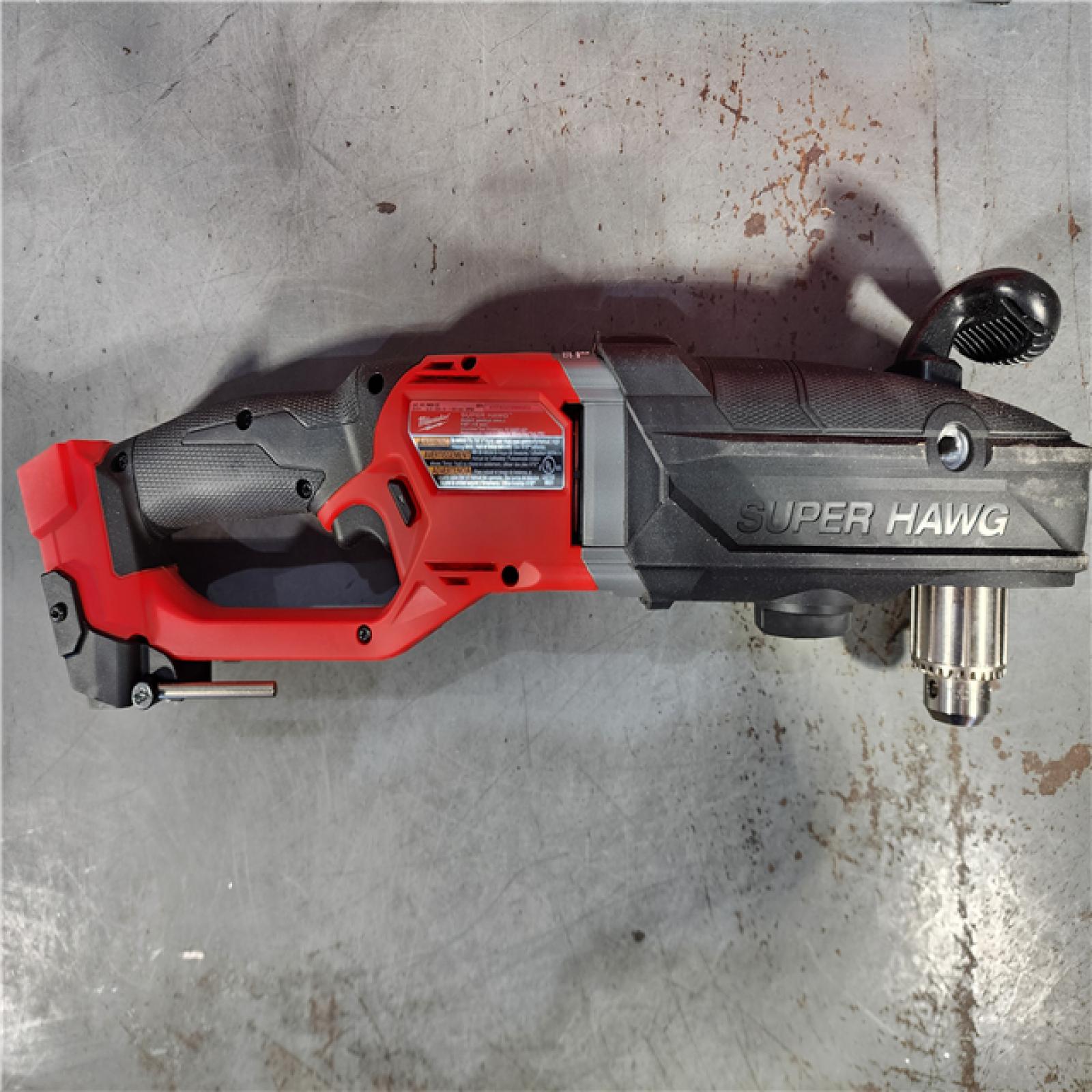 HOUSTON LOCATION - AS-IS Milwaukee M18 18V Fuel 1/2  Right Angle Drill Super Hawg Cordless Lithium-Ion 2809-20