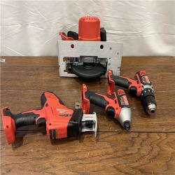 AS-IS M18 18V Lithium-Ion Cordless Combo Kit (5-Tool) with (1) 3.0Ah and (1) 1.5Ah Battery, (1) Charger, (1) Tool Bag