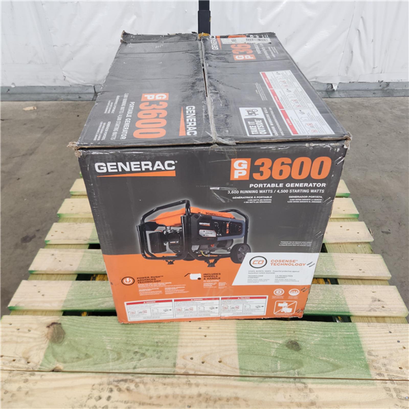 Houston Location - AS-IS Generac 3600-Watt Generator