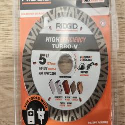 Phoenix Location NEW Sealed Ridgid 4-1/2 Diamond Multipurpose Grinding Wheel(5 Packs)