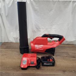 AS-IS M18 FUEL 120 MPH 450 CFM 18V Lithium-Ion Brushless Cordless Handheld Blower Kit with 8.0 Ah Battery, Rapid Charger