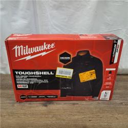 AS-IS Milwaukee M12 12V Mens Heated Toughshell Jacket with Battery, Black, Size Large - M100B-21L