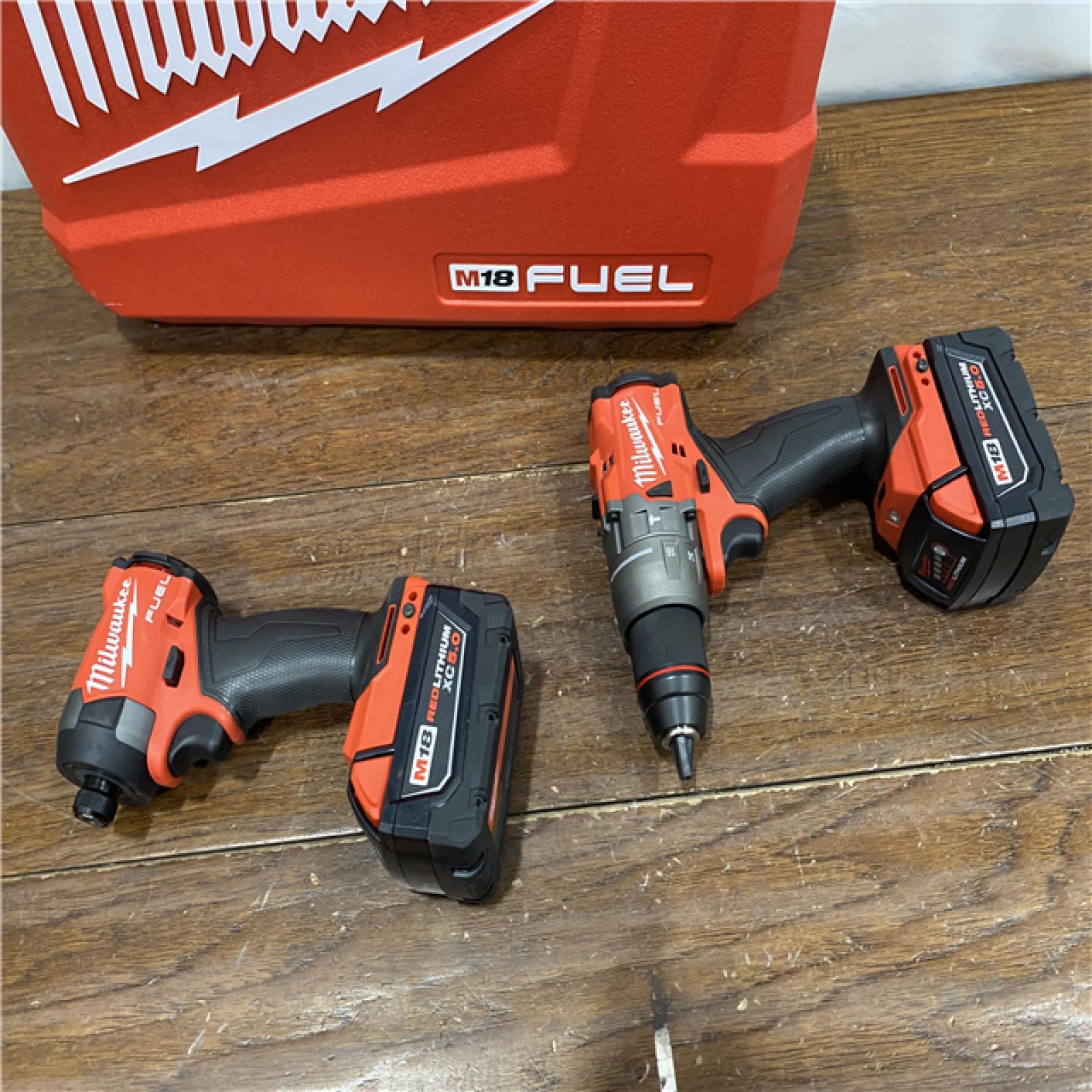 AS-ISM18 FUEL 18V Lithium-Ion Brushless Cordless Hammer Drill and Impact Driver Combo Kit (2-Tool) with 2 Batteries