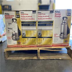 DALLAS LOCATION -Flotec 3/4 HP Stainless Steel Submersible Sump Pump  PALLET (16 UNITS )