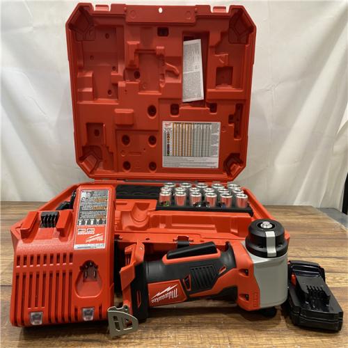 AS-IS Milwaukee 2935CU-21S 18V M18 Cable Stripper Kit with 17 Cu THHN / XHHW Bushings 1.5 Ah