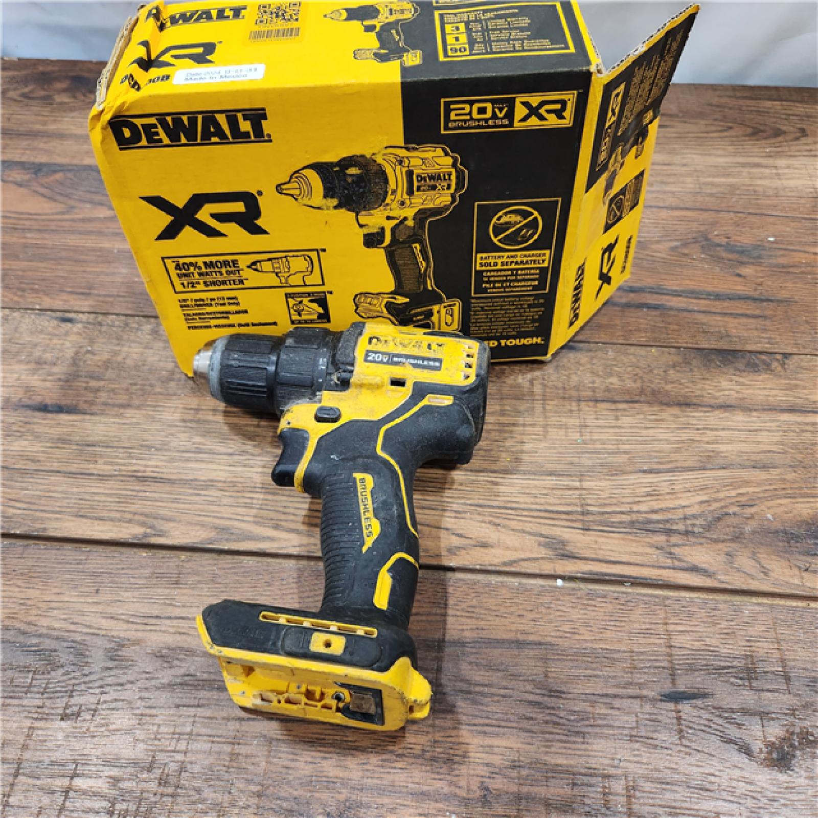 AS-IS Dewalt Max XR 20 V 1/2 in. Brushless Cordless Drill/Driver Tool Only