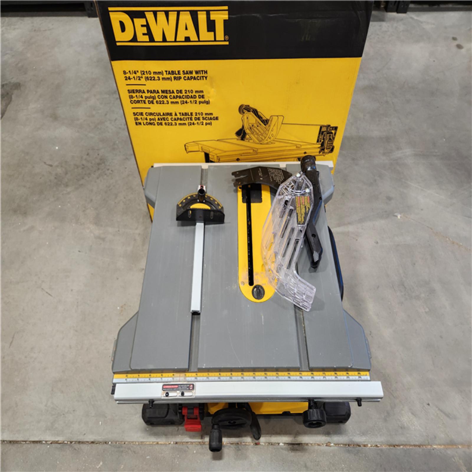 AS-IS DEWALT 15 Amp Corded 8-1/4 in. Compact Portable Jobsite Table Saw