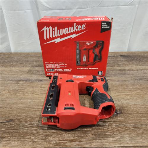 AS-IS Milwaukee Tool MWK2447-20 3 X 8 in. Crown Stapler Tool