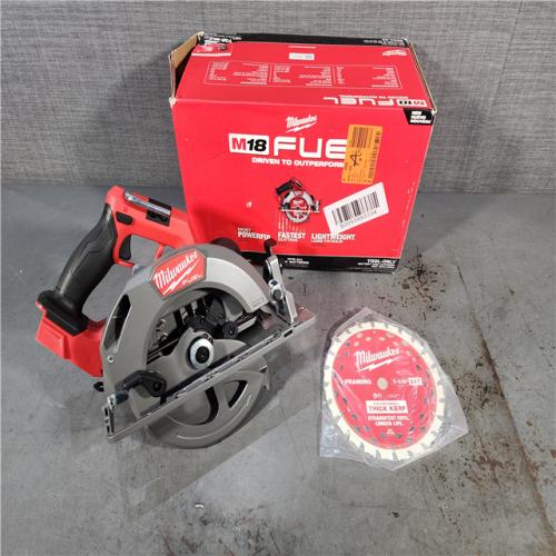 HOUSTON LOCATION - AS-IS Milwaukee M18 FUEL 18V Lithium-Ion Brushless Cordless 7-1/4 in. Circular Saw (Tool-Only)