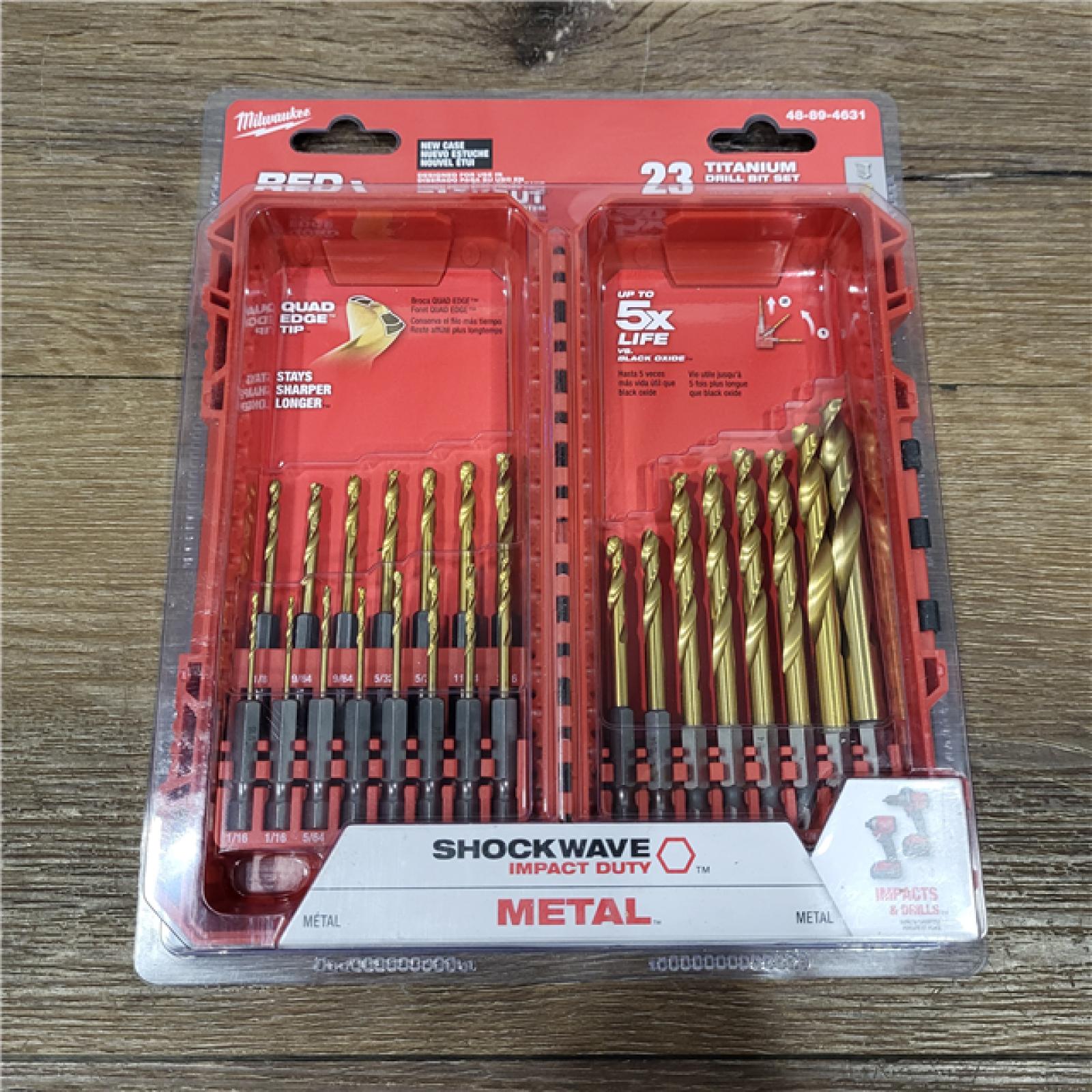 NEW! Milwaukee Titanium Drill Bit Set 23 Piece ( 2 PACK )