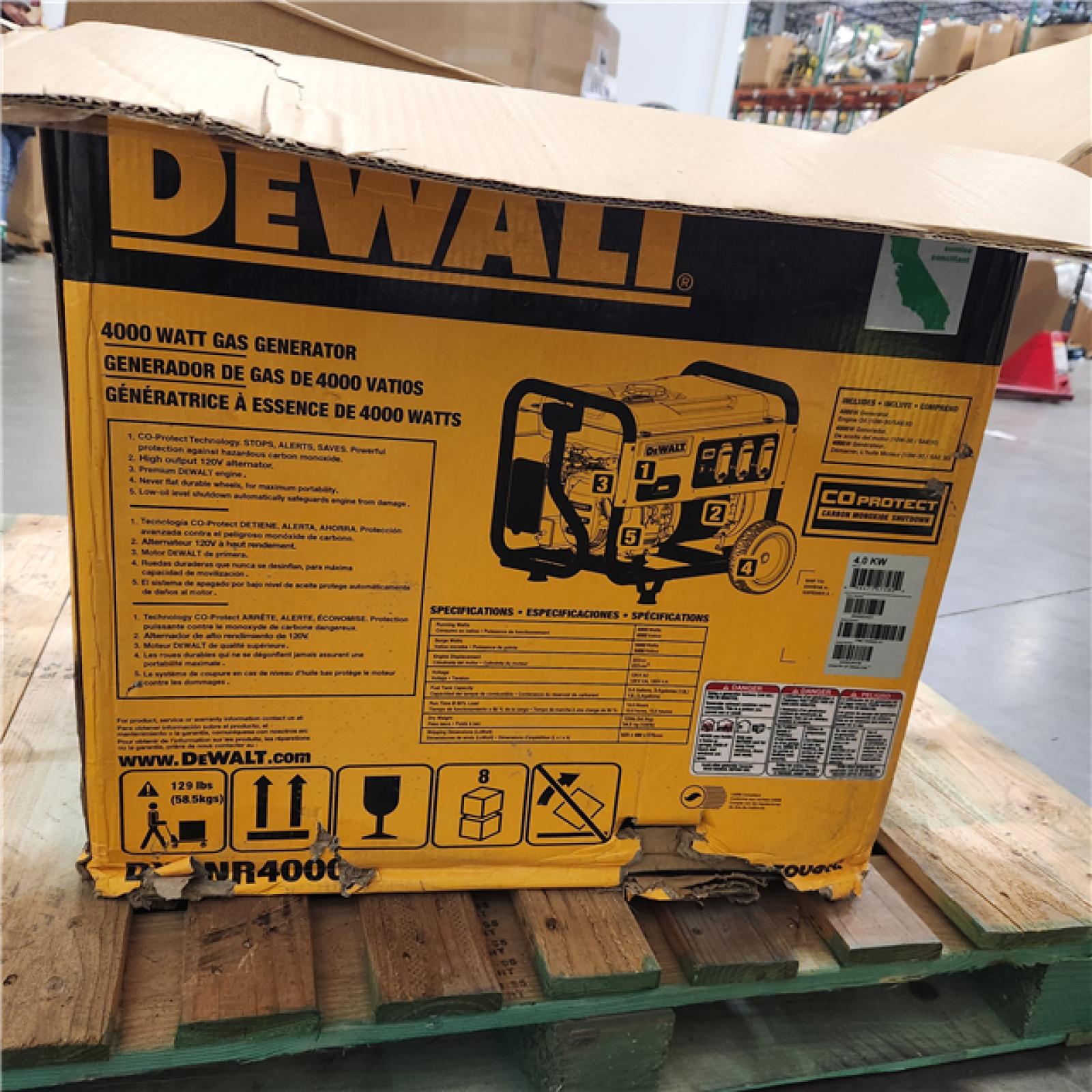 Dallas Location - As-Is DeWalt DXGNR4000 Generator