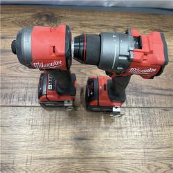 AS-IS Milwaukee M18 FUEL 18V Lithium-Ion Brushless Cordless Hammer Drill and Impact Driver Combo Kit