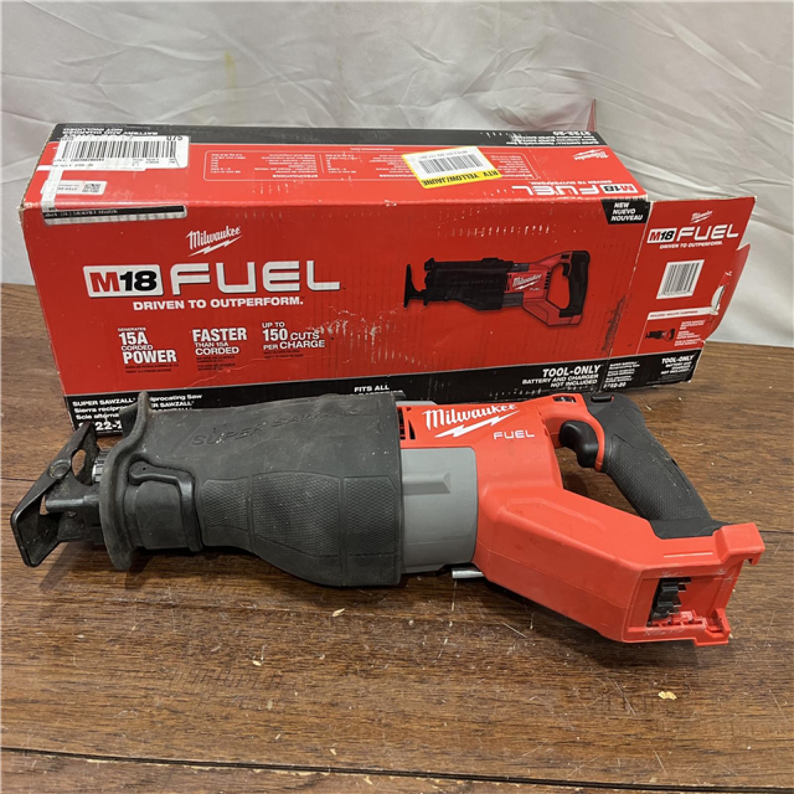 AS-ISMilwaukee M18 Fuel 18V Brushless Super Sawzall Reciprocating Saw 2722-20 (Bare Tool)