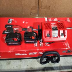 HOUSTON LOCATION - AS-IS M18 FUEL 18V Brushless Cordless 17 in. Dual Battery Straight Shaft String Trimmer with (2) 8.0 Ah Batteries and Charger