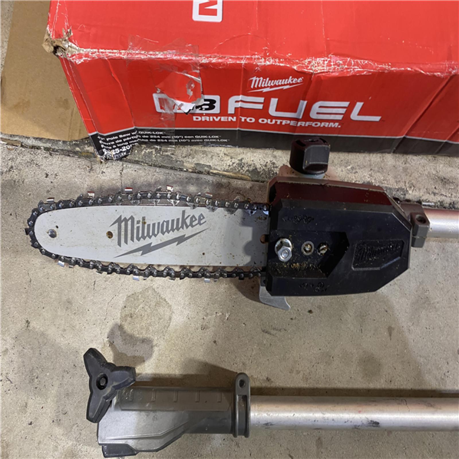 HOUSTON LOCATION - AS-IS M18 FUEL 10 in. 18V Lithium-Ion Brushless Cordless Pole Saw with Attachment Capability (Tool-Only)