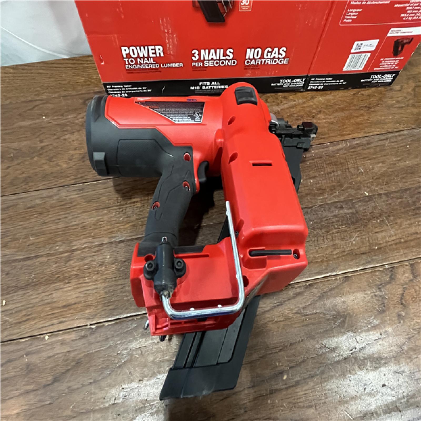 AS-ISMilwaukee M18 FUEL 30 Degree Framing Nailer