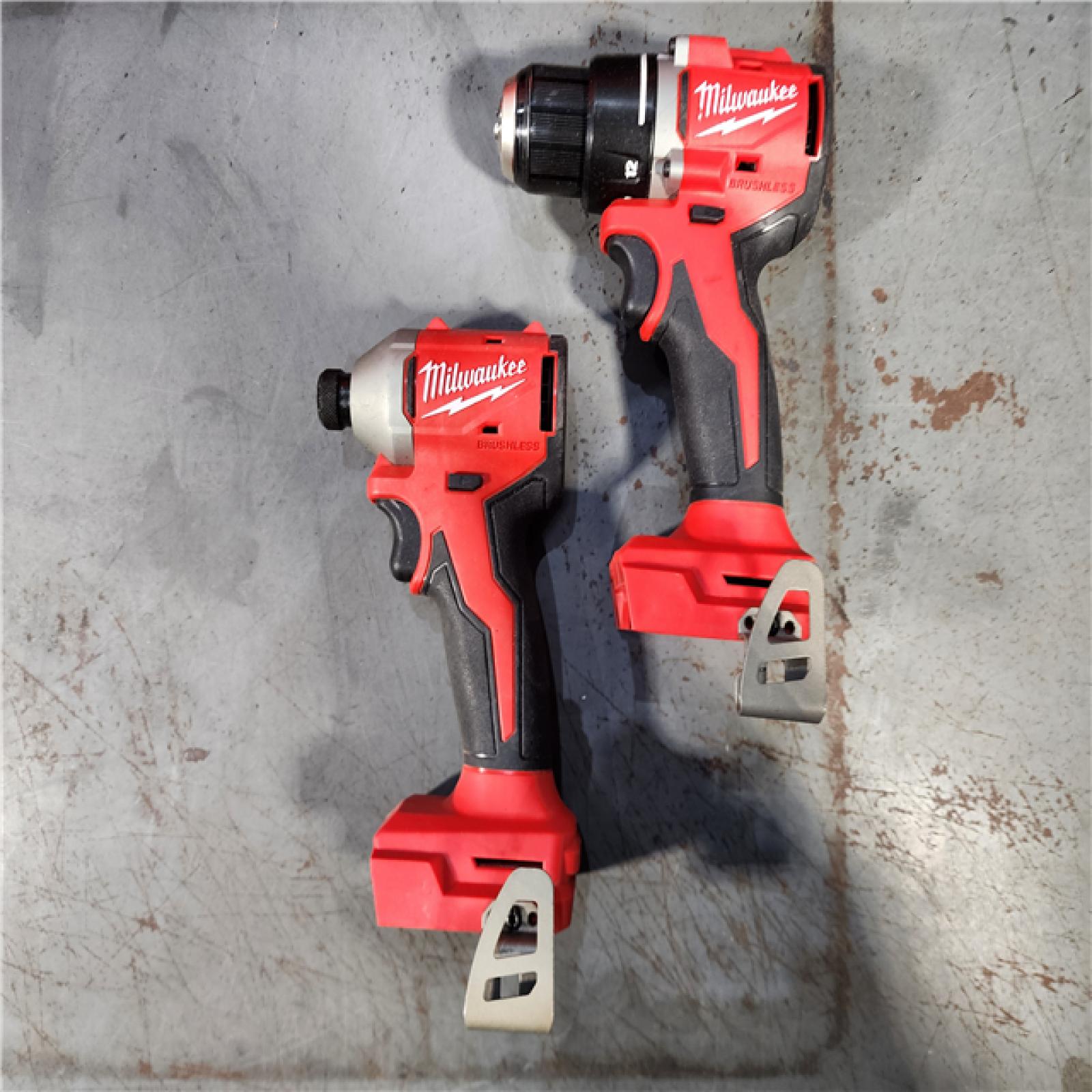 HOUSTON LOCATION - AS-IS M18 18V Lithium-Ion Brushless Cordless Compact Drill/Impact Combo Kit (2-Tool) W/(2) 2.0 Ah Batteries, Charger & Bag