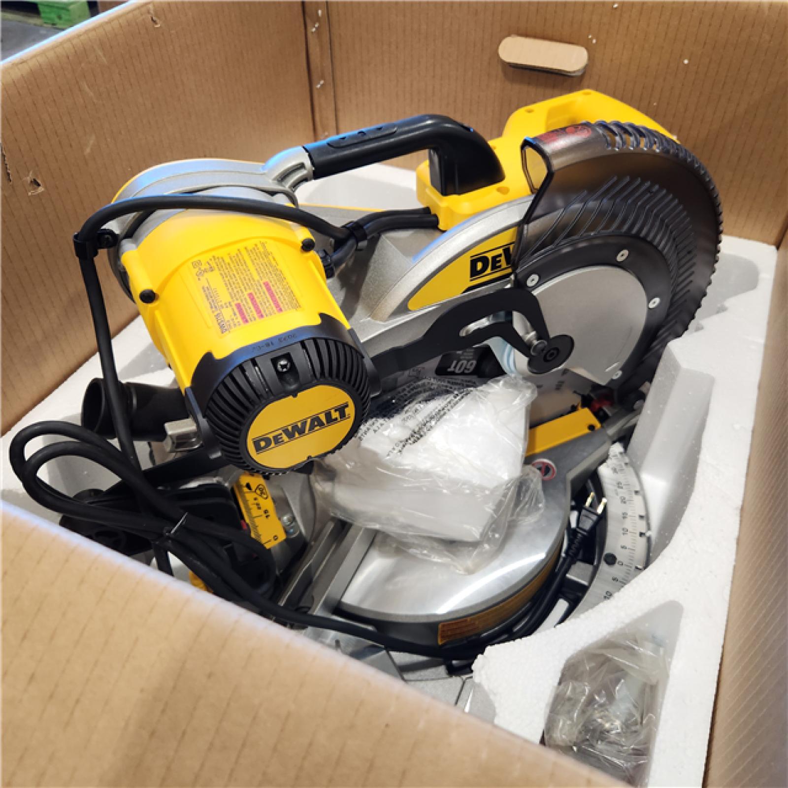 AS-IS DeWalt 15 Amp Corded 12 in. Compound Double Bevel Miter Saw