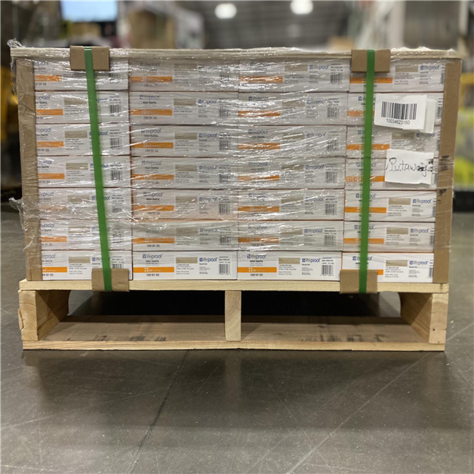 DALLAS LOCATION - Lifeproof Vesinet Oak 22 mil x 8.7 in. W x 48 in. L Click Lock Waterproof Luxury Vinyl Plank Flooring (20.1 sq. ft./case     -PALLET ( 28 UNITS )