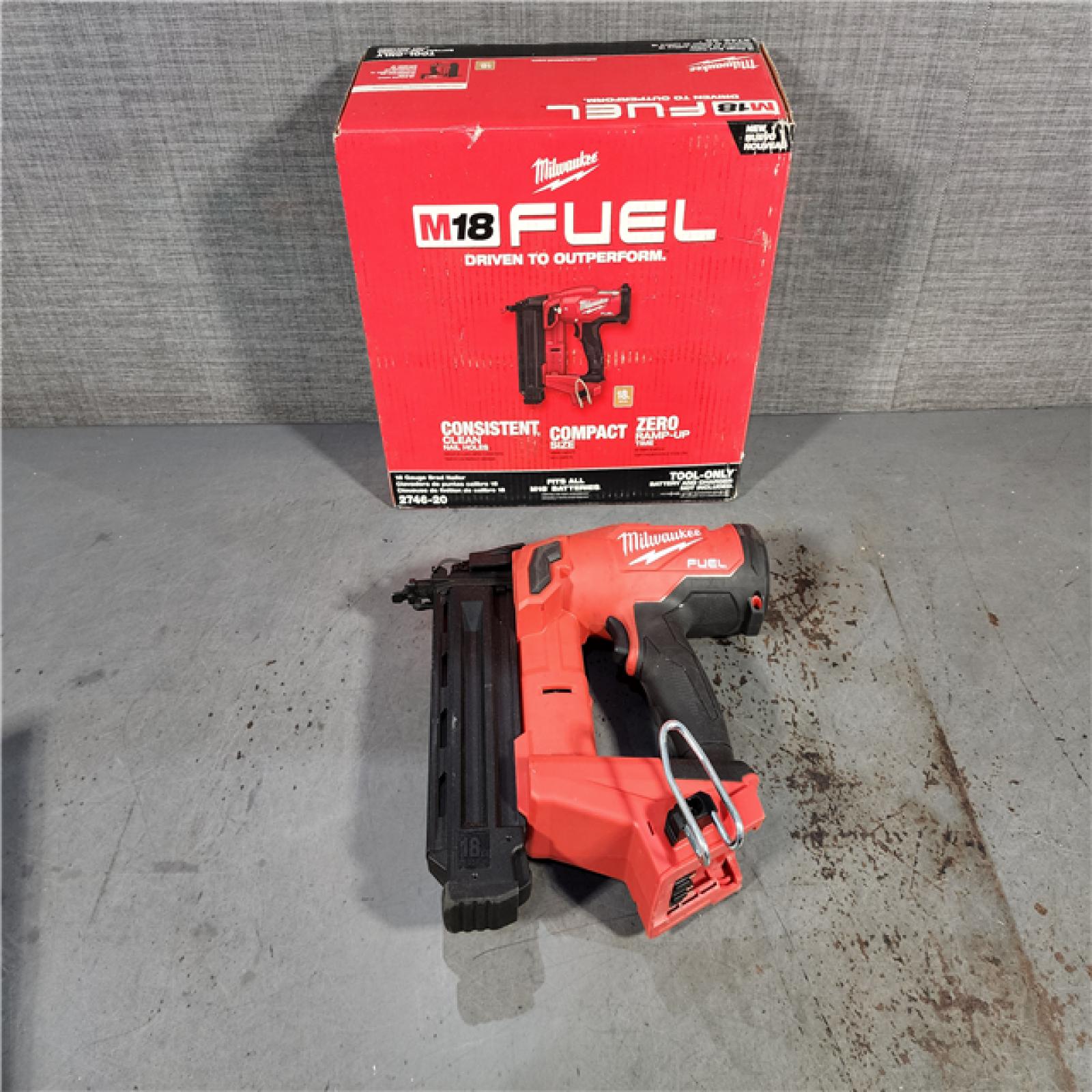 HOUSTON LOCATION - AS-IS Milwaukee M18 Fuel 18V Brushless 18-Gauge Brad Nailer 2746-20 (Bare Tool)