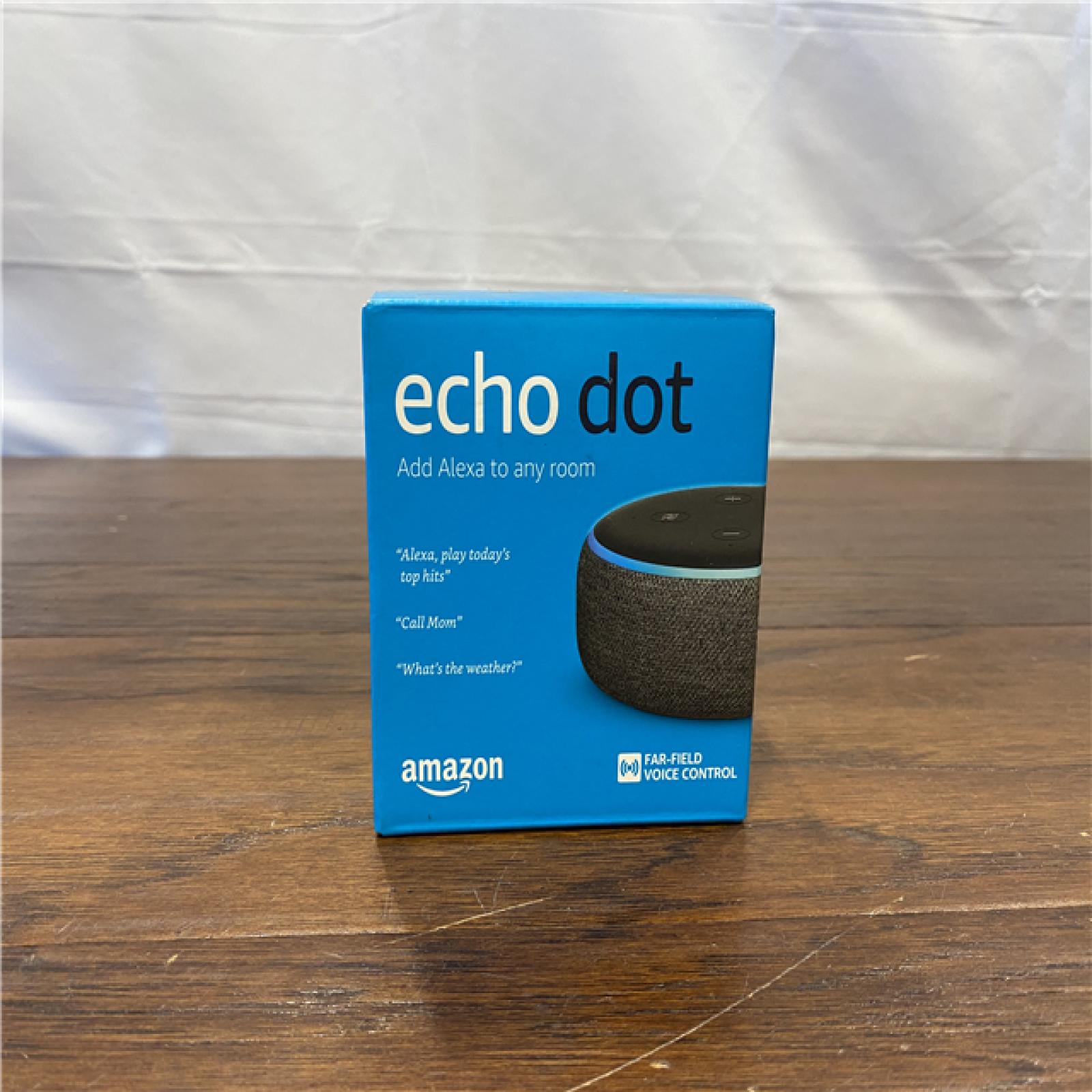 NEW! Amazon Echo Dot (3rd Generation), Charcoal (B0792KTHKJ)