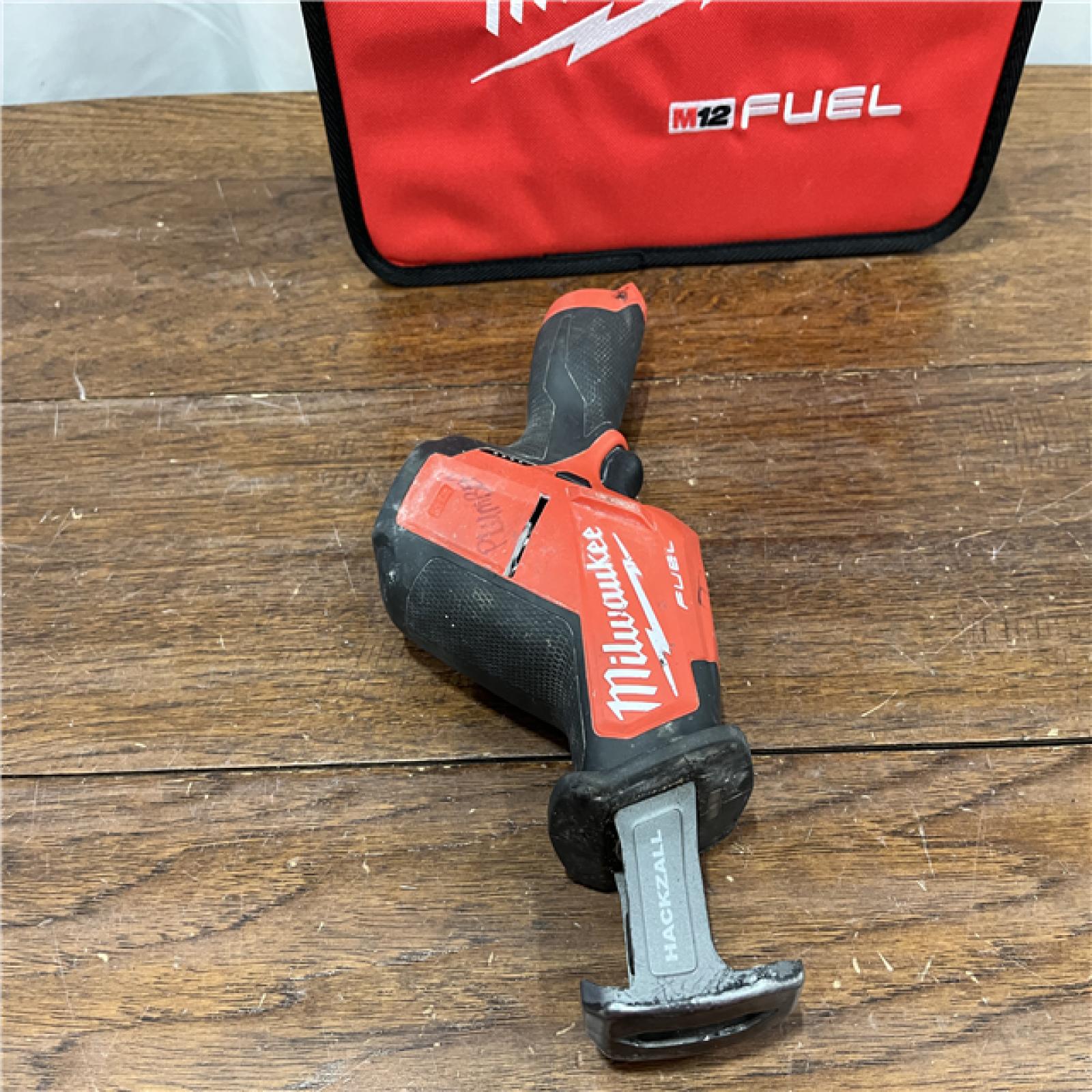 AS-IS Milwaukee M12 FUEL 12-Volt Lithium-Ion Brushless Cordless HACKZALL Reciprocating Saw Kit W/ Free M12 2.0Ah Compact Battery