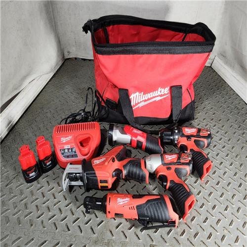 HOUSTON LOCATION - AS-IS Milwaukee 5 Tool Combo Kit W/ (2) Battery & Charger