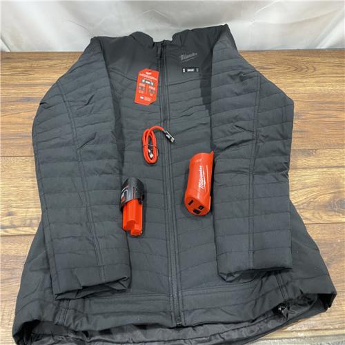 AS IS Heated Jacket,Zipper,L,Polyester