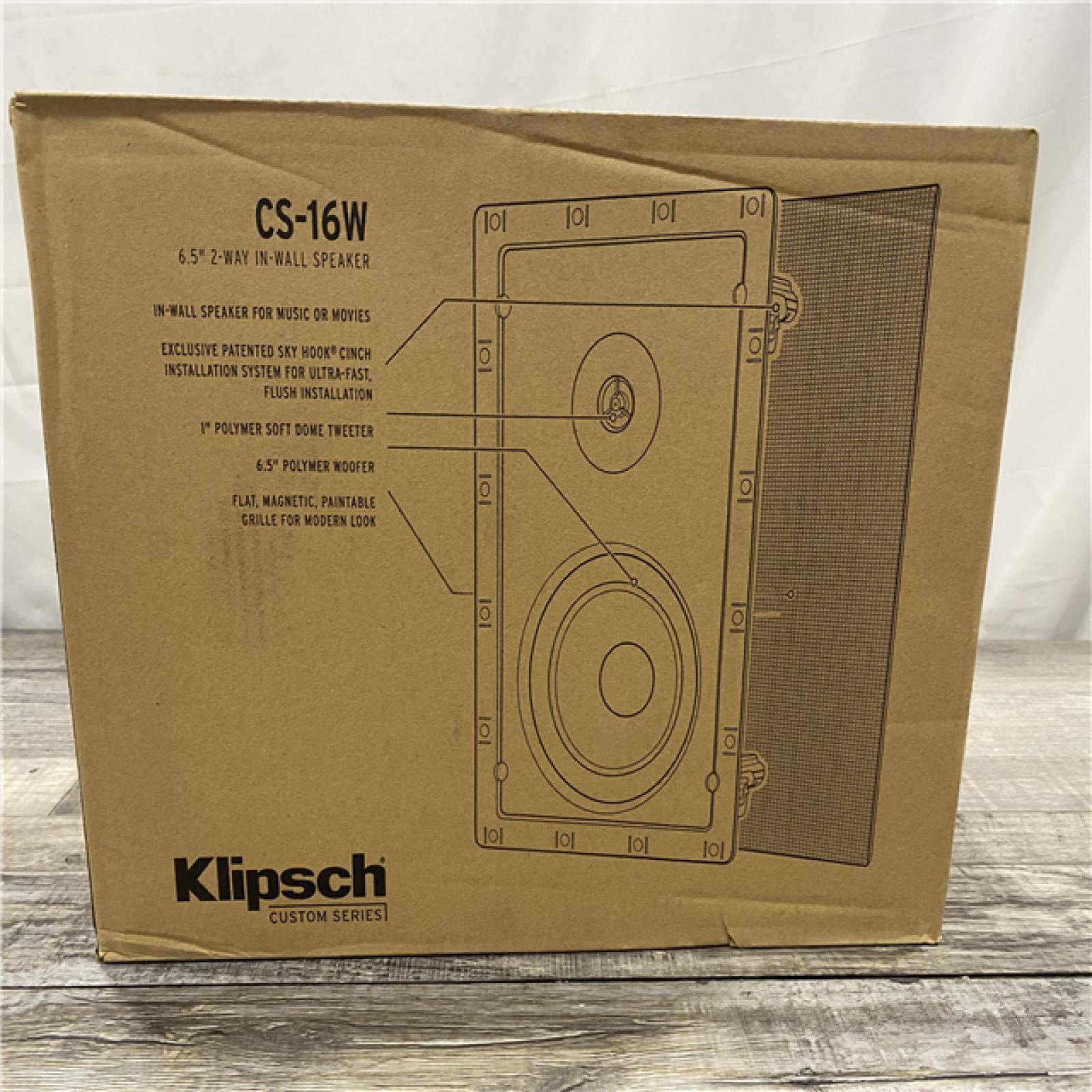 NEW! Klipsch CS-16W In Wall Speaker