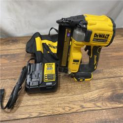 AS IS DeWalt DCN623D1 20-Volt MAX Atomic Compact Cordless Pin Nailer Kit  Brushless Motor  23 Gauge  Battery - Quantity 1