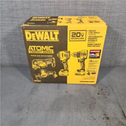 HOUSTON LOCATION - AS-IS (APPEARS LIKE NEW) DeWalt 20V MAX ATOMIC Cordless Brushless 4 Tool Combo Kit