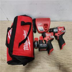 Phoenix Location Milwaukee M12 FUEL 12-Volt Lithium-Ion Brushless Cordless Hammer Drill and Impact Driver Combo Kit w/2 Batteries and Bag (2-Tool)