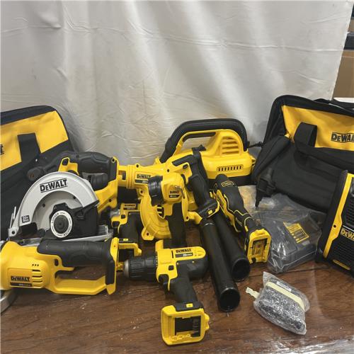 AS-ISDEWALT 20V MAX Lithium-Ion Brushed Cordless (10-Tool) Combo Kit