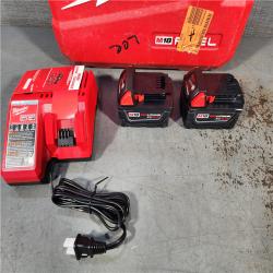 HOUSTON LOCATION - AS-IS (APPEARS LIKE NEW) Milwaukee 2904-22 Hammer Drill Driver Kit with Batteries  Charger & Tool Case  Red