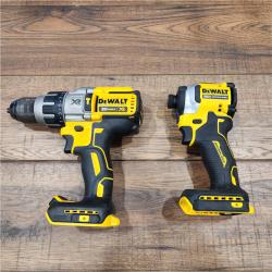 AS-IS 20V MAX XR Hammer Drill and ATOMIC Impact Driver 2 Tool Cordless Combo Kit with (2) 4.0Ah Batteries, Charger, and Bag