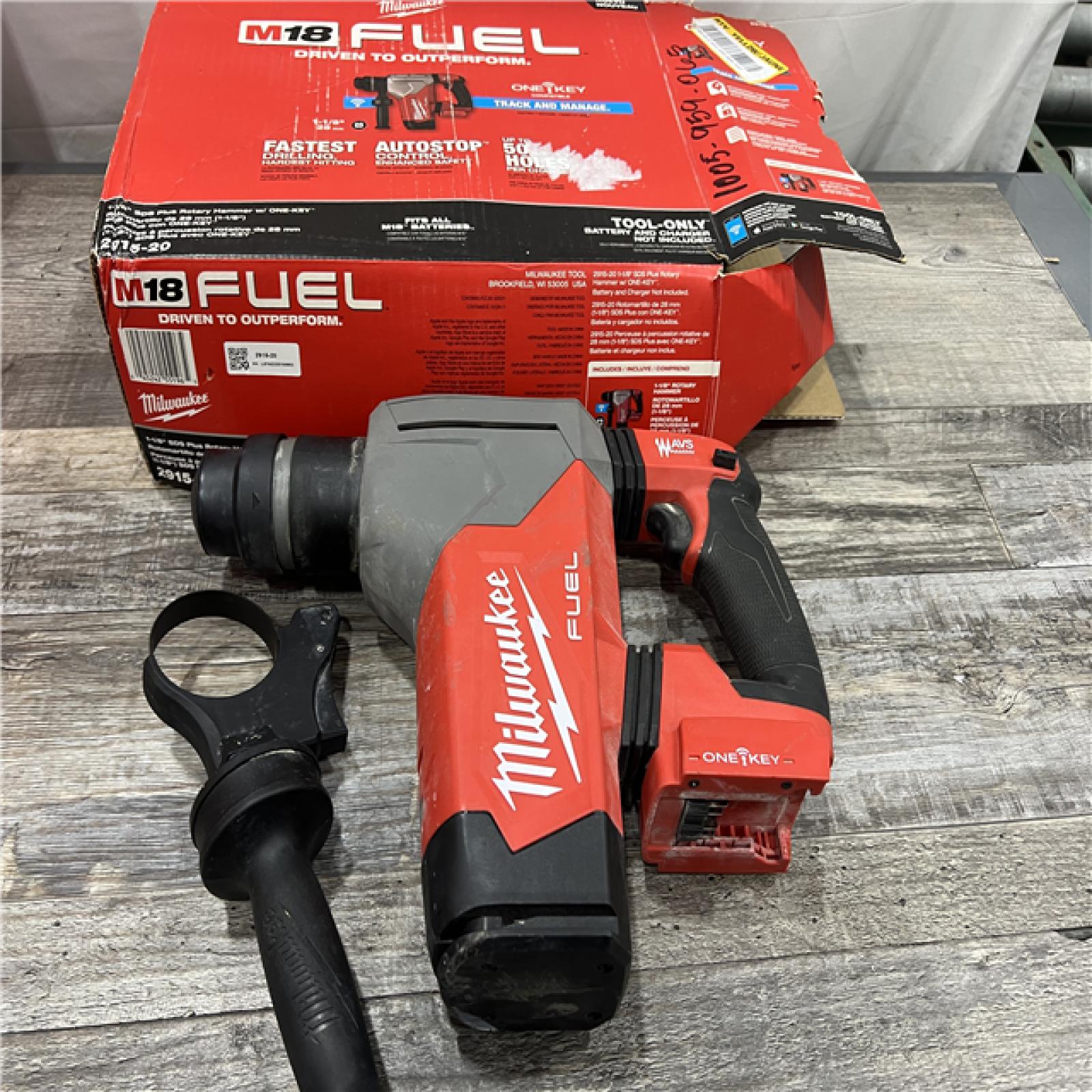 AS-IS Milwaukee 2915-20 M18 FUEL 18-Volt Lithium-Ion Brushless Cordless SDS-Plus 1-1/8 in. Rotary Hammer Drill (Tool-Only)